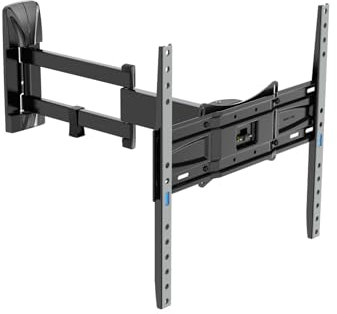 Meliconi Slimstyle Plus 400 SDR, Supporto TV Parete 40''-82'' VESA 200-300-400, Portata Max 30g, Rotazione orizzontale ±90° e Verticale +10°/-5°, Fast Block System e Easy Fix Up & Down, Made in Italy
