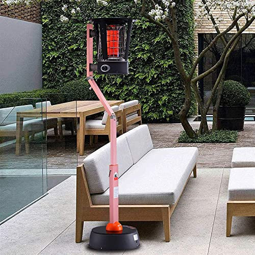 Radiateurs De Terrasse Chauffage De Terrasse 6 KW, Chauffage Au Gaz Propane Extérieur Commercial, Lampe Chauffante De Jardin À Chaleur Silencieuse Et Rapide, Poêle Chauffant Réglable en Hauteur