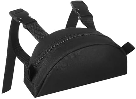kowaku 2 Piezas Bolsa para Silla de Montar Caballo Organizador con Bolsillo Pommel Y Cremallera de Oxford para Guardar Objetos Esenciales Adecuada para Paseo, Negro