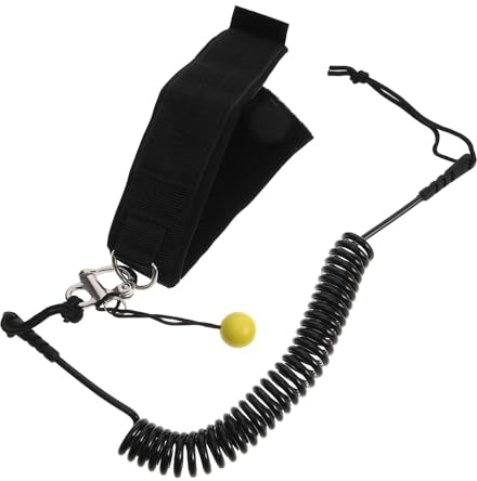 Alipis Leash SUP Regolabile con Cavigliera Ergonomica e Sgancio Rapido Corda Elastica Resistente per Paddleboard e Longboard Sicurezza Garantita per Surf e Stand-up Paddle
