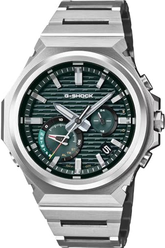 Casio Herren Chronograph Quarz Armbanduhr G-Shock G-Steel