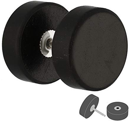 Treuheld Piercing Fake Plug - Holz - Schwarz [04.] - 1.0 x 12 mm