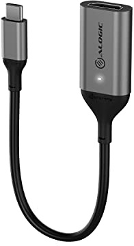 ALOGIC 15cm USB-C to HDMI Adapter 4K Cable; Supports 4K at 60Hz; Intelligent LED Indicator; for MacBook Pro, MacBook Air, iPad Pro, Pixelbook, XPS, Galaxy, and More[Compatible with Thunderbolt 3 port]