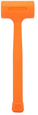 Martillo de golpe muerto, herramienta de instalación de martillo de golpe muerto de cara blanda de goma práctica de PVC(0.5LB)