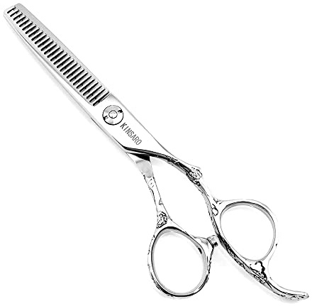 KINSARO Hair Thinning Shears 5.5 Inch 440C Texturizing Shears Rose Handle