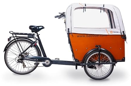 Tente de pluie Superior - Convient pour le vélo cargo Babboe Big - Qiewie (Gris)