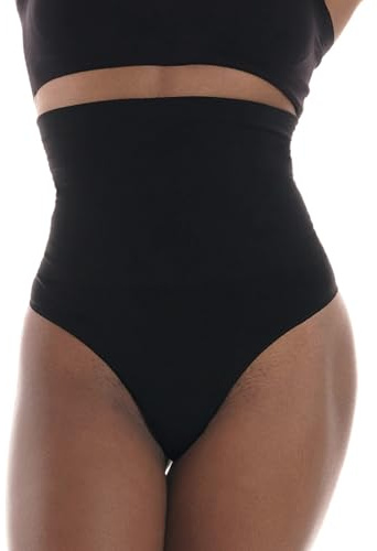 TONEST Shapewear Mujer - Tanga Moldeadora - Cintura Alta - Ropa Interior Adelgazante - Braga Faja Reductora Mujer - Braguita Moldeadora - 1000-MS-CC