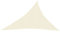 Sufrk Sonnensegel Balkon Sonnenschutz Balkon Sonnensegel Sonnenschutz Garten 160 g/m² Creme 3x4x5 m HDPE
