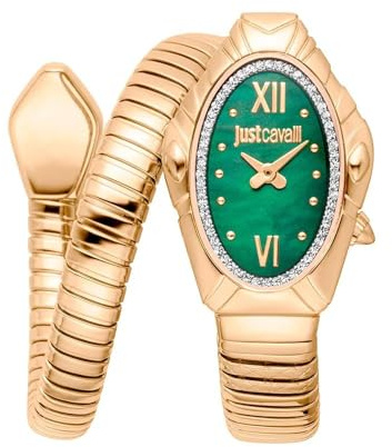 Just Cavalli Damen Analog Quarz Uhr mit Edelstahl Armband JC1L357M0035