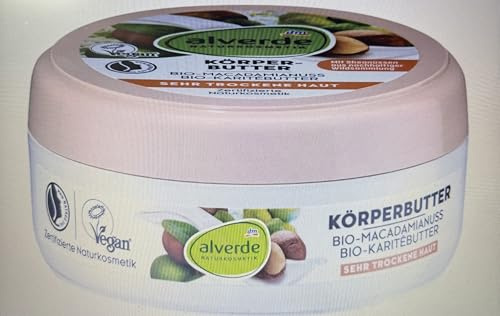 alverde NATURKOSMETIK Körperbutter Macadamianuss, 200 ml