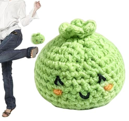 Footbag In Maglia,Gioco Da Esterno Per Coordinazione Occhio-Mano - Footbag all'uncinetto a forma di panino | per Bambini Principianti Studenti Cortile Prato Campeggio Giardino Picnic Spiaggia