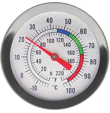 Termómetro para hacer velas, herramienta ideal para hacer velas para derretir soja y cera de parafina, sonda de acero inoxidable de 175 mm con clip de sartén, esfera fácil de leer