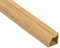D-Line 1M22QSP Kabelkanäle als Viertelstableiste, Kabelführungen Selbstklebender, Kabelleiste - 1x 22mm (B) x 22mm (H) x 1-Meter Länge - Lackierbar/lasierbar