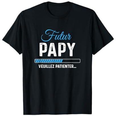 Futur Papy en Cours 2022 Annonce Grossesse Grand-père T-Shirt