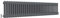Traditional 2 Column Central Heating Radiator Horizontal Rads Cast Iron Style Anthracite 300x1460mm