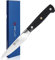 KEEMAKE Paring Knife 3.5 inch, Small Kitchen Knives High Carbon German Stainless Steel Blade, Forged Fruit Knife with Full Tang Black Handle Peeling Knife