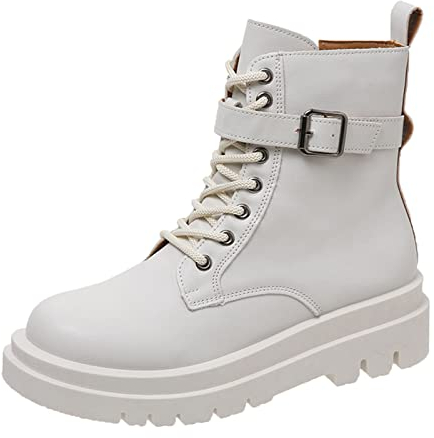 FGUUTYM SchnüRboots Damen Elegant- Warme Winter Ankle Boots Elegante Winterstiefel - Stiefeletten - Gummistiefel Damen - Stiefeletten Winterstiefel Elegante Winterstiefel Mit Hoher Absatz