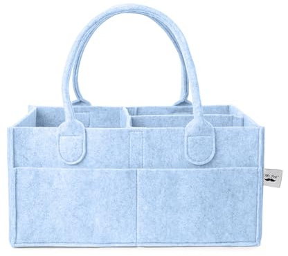 Mr. Pen - Organiseur de couches pour bébé, panier de voiture, organiseur portable pour table à langer, couleur bleu doux