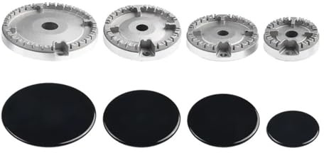 GUYTRM 1 Set Kokkärl Hatt Set Spislock Uppgraderad gasbrännare Passar de flesta gasspisbrännare Hållbara material Kokkärlsdelar lingli(Flat)
