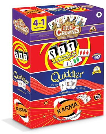 PlayMonster Five Crowns Kartenspiele für Kinder, 4 Stück