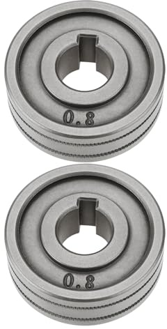 YINETTECH 2 Pieces 30mm Wire Machine Feed Drive Rollers Compatible with MIG Compatible with MAG Welders (0.8mm/1.0mm Knurled Groove)