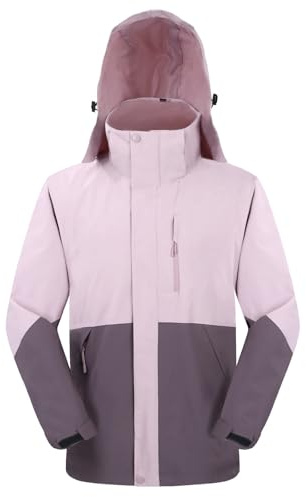 Ynport Crefreak Chaquetas de lluvia para Mujer Impermeable con Capucha Traje de lluvia de Senderismo Ligero Cortavientos para Mujer Cortavientos con Cremallera Completa al Aire Libre