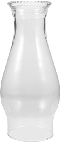 Lurrose Lampante Semplice ed Elegante per Lampada Petrolio Paralume in Vetro Ricambio Professionale in Stile Retro per Lampade a Olio Vintage