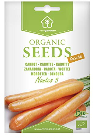 Carotte nantaise, Graines certifiées biologiques prêt à Pousser Minigarden, 100% Naturelles sans Propagateurs Chimiques ni Génie Génétique, inclut entre 3000 et 3500 graines