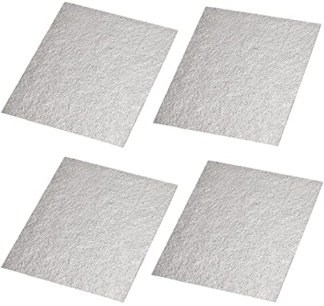 sourcing map Microwave Oven Waveguide Cover Mica Plate Sheet Insulation Board Repairing Kit 3.9 x 4.7 Inch 4pcs