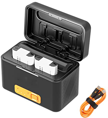 ZGCINE NP-BX1 kamera batteriladdare box (2-pack) ersättningsbatteri USB-laddare set för Sony ZV1 RX100 HX50 M5 M6 kamera batteriladdbox. (Checklista med två batterier)