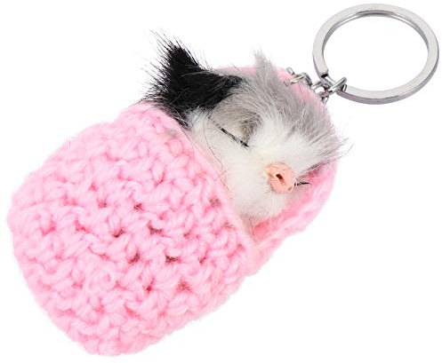 TENDYCOCO 1pc Rat Stuffed Hanging Keychains for Easter Ornament Faux Cartoon Fruit Car Pendant Keyring Fluffy Decor Animal Back Party Design Decorative Bag Holder