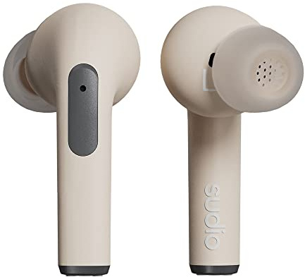 Sudio N2 Pro - Auriculares intrauditivos Bluetooth con ANC, conexión multipunto, IPX4, USB-C y Carga inalámbrica, micrófono, 30 Horas de reproducción con Estuche de Carga (Beach Sand)