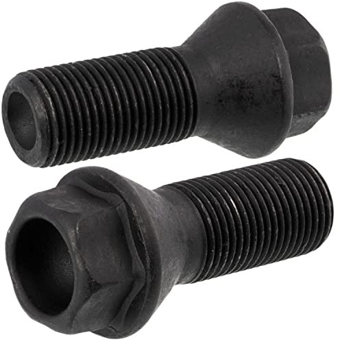 AERZETIX - C66674 - Lot de 2 boulons de roue M14x1.25 mm - en acier zingué galvanisé - compatible avec 36 13 6 781 151, 36 13 6 890 324, 36 13 6 774 896