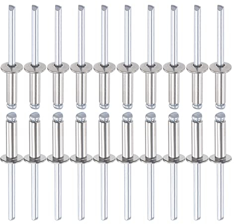 DTGN 5mm x 16mm (DxL) Ciegos Remaches - 25 Paquete - para Maquinaria Unión - 304 Inoxidable Acero Cúpula Abierto Extremo Remache