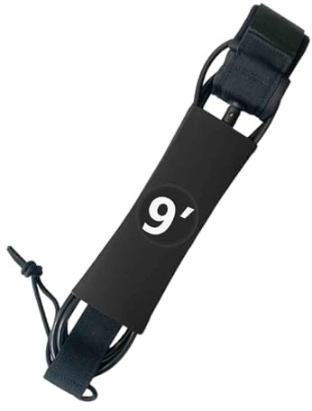 QSTDGVPW Leash per Tavola da Surf, Leash per Surf, Leash Dritto per Tavola, Acqua per Surf, Donne, Diametro 9 Pollici