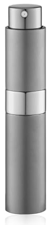Lulupack 1 atomiseur de parfum de 10 ml, flacon pulvérisateur de voyage rechargeable, gris, 0.3 Ounces