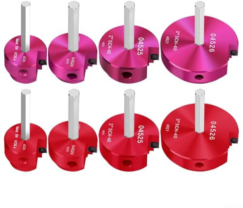 Herramienta de escariador de tubería de PVC de aleación de aluminio de 1 a 3 pulgadas, ligera, precisa para tuberías de drenaje (1.5 pulgadas) Colores enviados al azar