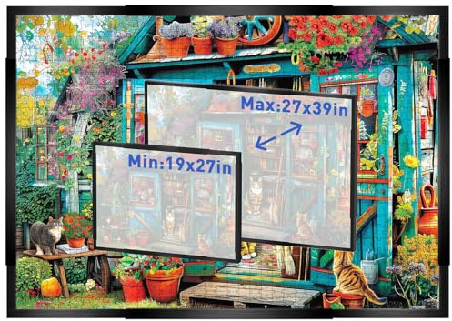 Verstellbarer Puzzle-Rahmen für 1000-2000 Teile, Wandmontage Bilderrahmen