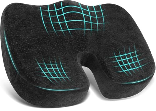 Memory Foam Seat Cushion for Office,Ergonomic Firm Support for Long Sitting