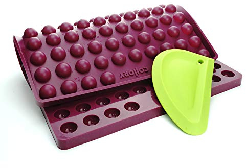 Collory® Große Halbkugel (2cm) Silikon Backmatte und Teigschaber Set, DIY Hundekekse, Pralinen und Bonbon, Alternative zu Backpapier, Antihaftend, Lebensmittelecht & BPA-frei