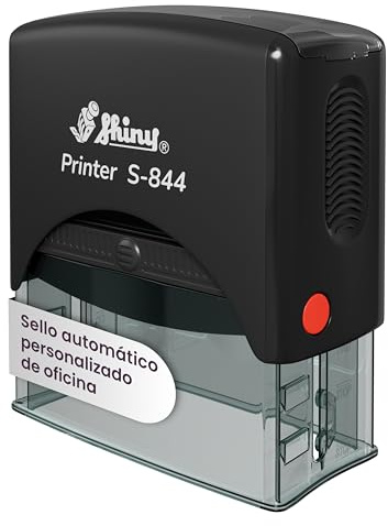 JUST REFINE® Sellos personalizados - Automático - Sello personalizado Perfecto para dirección o empresa, diferentes tamaños disponibles (25 x 70 mm, Negro / 5 líneas)