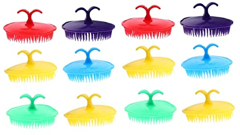 24 Stk Massage-shampoo-bürste Reinigungsbürste Tragbar Massagekamm Plastik