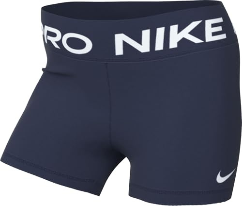 Nike Women's W Np 365 Short 3In Shorts, Midnight Navy/White, S