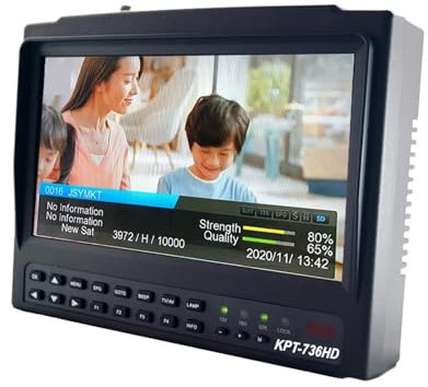 Buscador de satélites KPT-736HD DVB-S2 SatelliteFinder Full HD Digital Satellite TV Receptor Finder Meter MPEG-4 HD DVB-S2 + HEVC H2.65 Finder para Ajustar la Antena parabólica