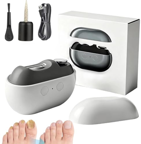 2026 Professionnel Coupe Ongle Électrique pour Pied et Main, Lime a Ongle Electrique 3-en-1 avec LED,Rechargeable et Silencieux,Pour Ongles Durs et Épais,Idéal pour Bébé,Adultes et Seniors (D)