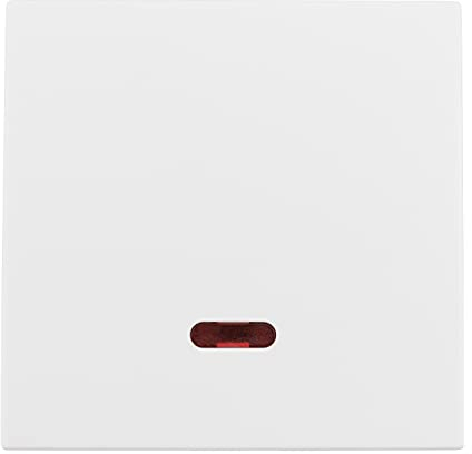 McPower Kontroll-Schalter | Shallow | 250V~/10A, Klemmanschluss, weiß matt, integrierte Kontrollleuchte, modernes Design