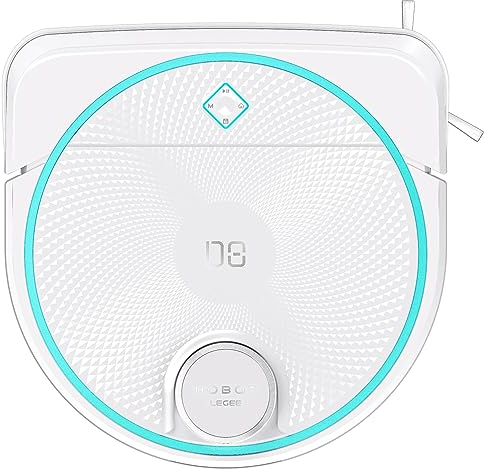 Hobot LEGEE D8 robot vacuum cleaner with mop – 5000Pa Tangless™ Suction, ECO Compactor, D-Shape Edge Cleaning, 1300 RPM Mop, LIDAR Mapping, 150 Min Runtime
