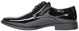 Scarpe Uomo Eleganti Lucide Derby con Lacci Verniciate