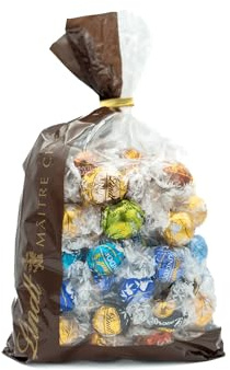 Lindt Schokolade | LINDOR Mischung | 1370g | 110 Kugeln in feiner Schokolade mit zartschmelzenden Füllungen | Schokoladen-Geschenk zum Teilen