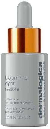 Dermalogica BioLumin-C Night Restore Vitamin C Serum for face, Overnight Skin Hydration and Barrier Repair Serum, 0.85 fl oz